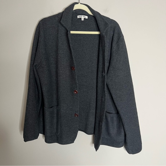 Alex Mill Superfine Merino Wool Mill Blazer Jacket Charcoal Gray Men's XL - Picture 7 of 7